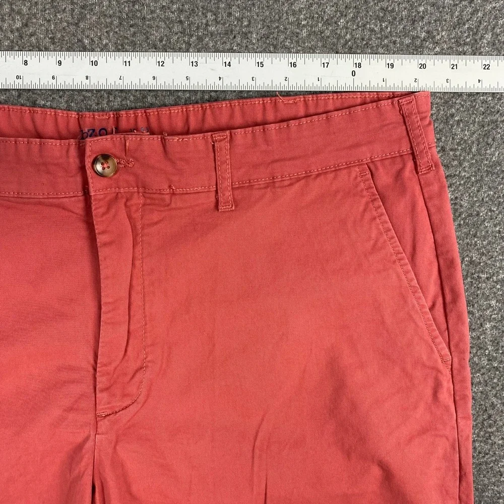 IZOD Saltwater Stretch Chino Shorts Mens 38 Coral Pink Blue Floral Bundle 2 Pack